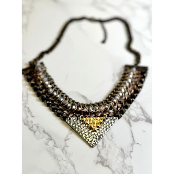 Statement Necklace - Mixed Metal - Picture 5 of 6